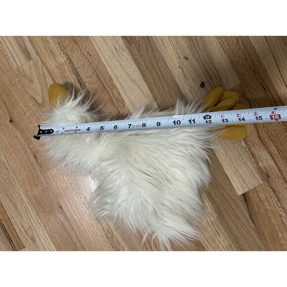 Jellycat London Dixie Duck Fluffy White Soft Stuffed Animal Plush Toy 15" - Picture 5 of 6